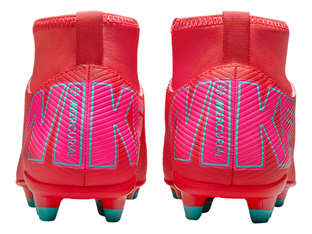 Tenis de Fútbol Nike Superfly 10 Club Rojo y Verde para Niño