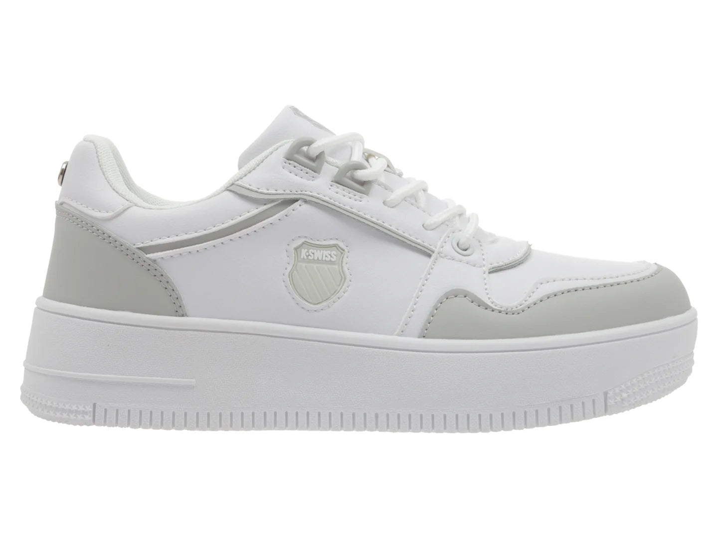 Tenis K SWISS Calm Blanco y Gris para Mujer