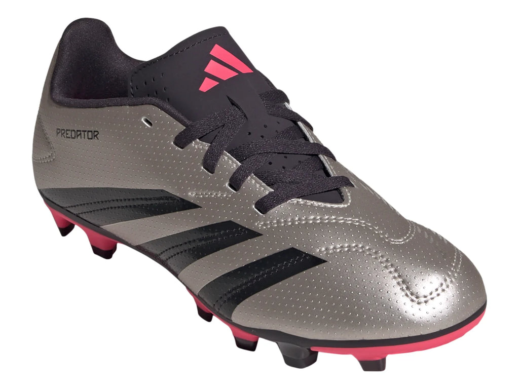 Tenis Adidas Predator Club FXG Plata para Niño