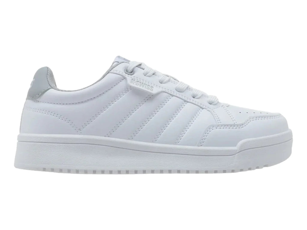 Tenis K Swiss Sanker V Blanco y Gris para Mujer
