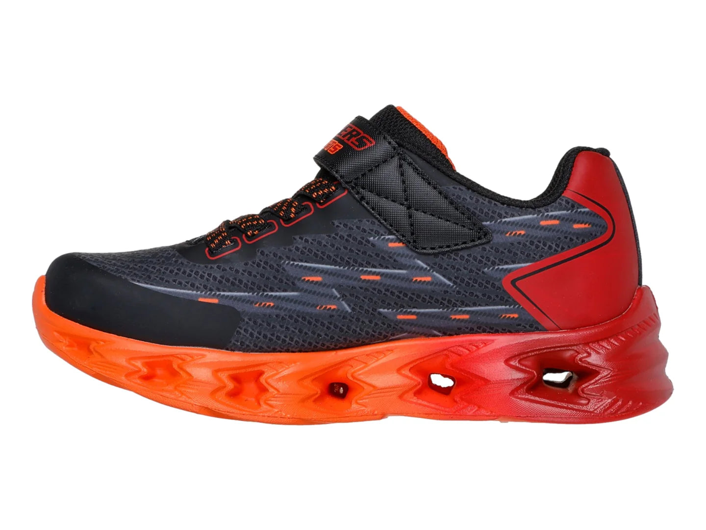 Tenis Skechers Vortex 20 Negro y Rojo para Niño
