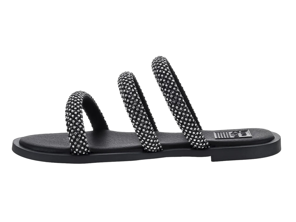 Sandalias Luna Rosa Negro Plata para Mujer