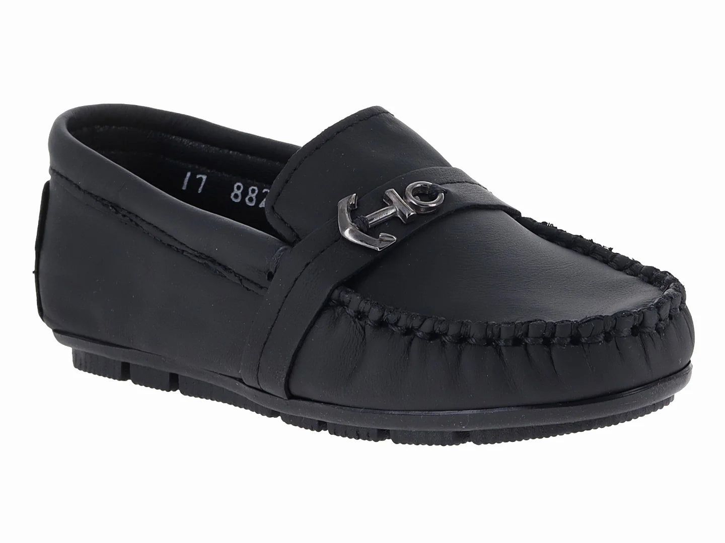 Mocasines Germany Negro de Piel para Niño