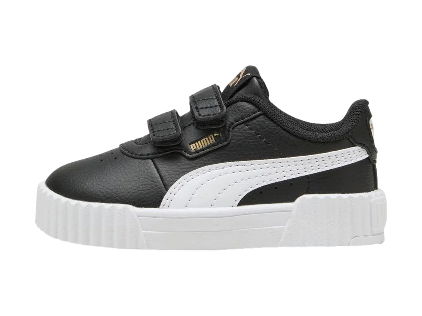 Tenis Puma Carina 30 V Negro y Blanco para Niño