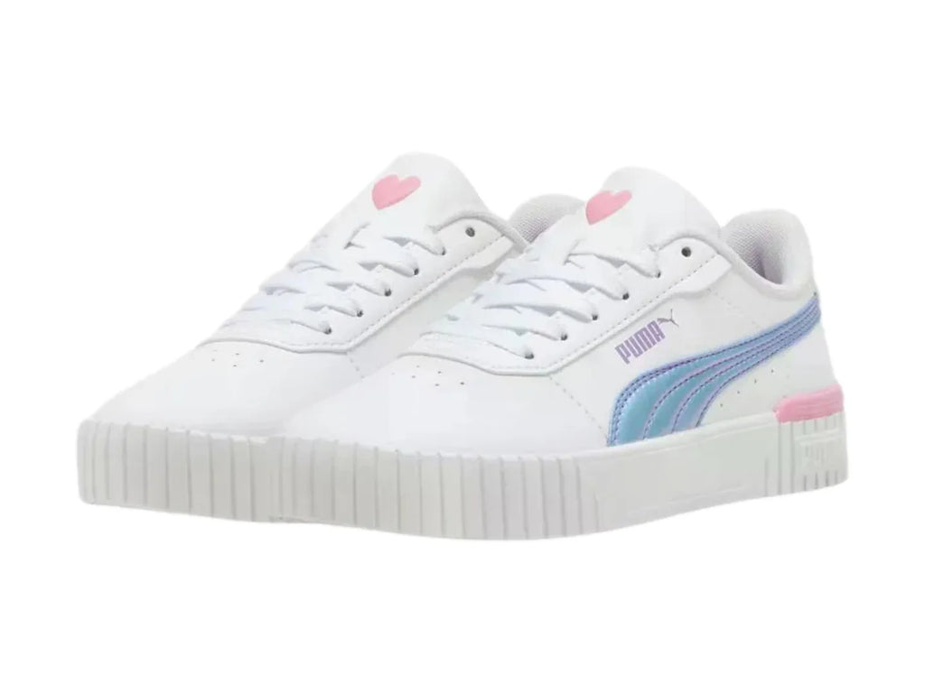 Tenis PUMA Carina 20 Blanco y Lavanda para Niña