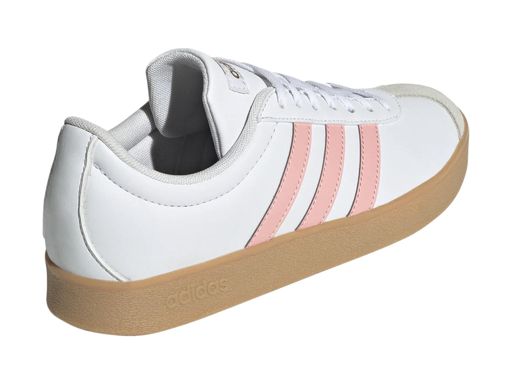 Tenis Adidas VL Court 20 Rosa y Blanco para Mujer