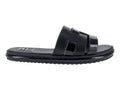 Sandalias Luna Rosa Negro Charol para Mujer