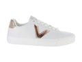 Tenis Victoria Blanco y Oro Rosa para Mujer
