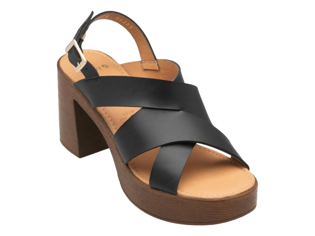 Sandalias Plataforma Levis Negras para Mujer