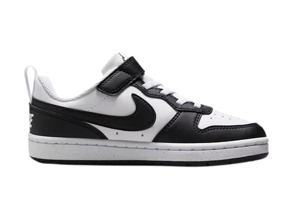 Tenis Nike Court Borough Low Blanco y Negro para Niño