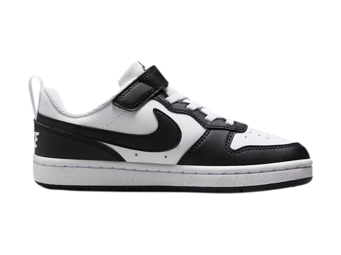 Tenis Nike Court Borough Low Blanco y Negro para Niño