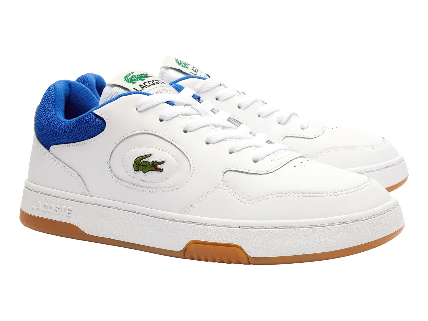 Tenis Lacoste Lineset 124 Blanco Rojo y Azul para Hombre