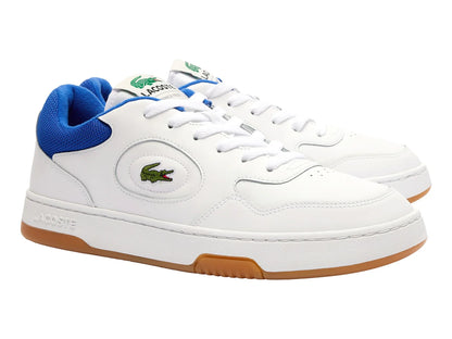 Tenis Lacoste Lineset 124 Blanco Rojo y Azul para Hombre