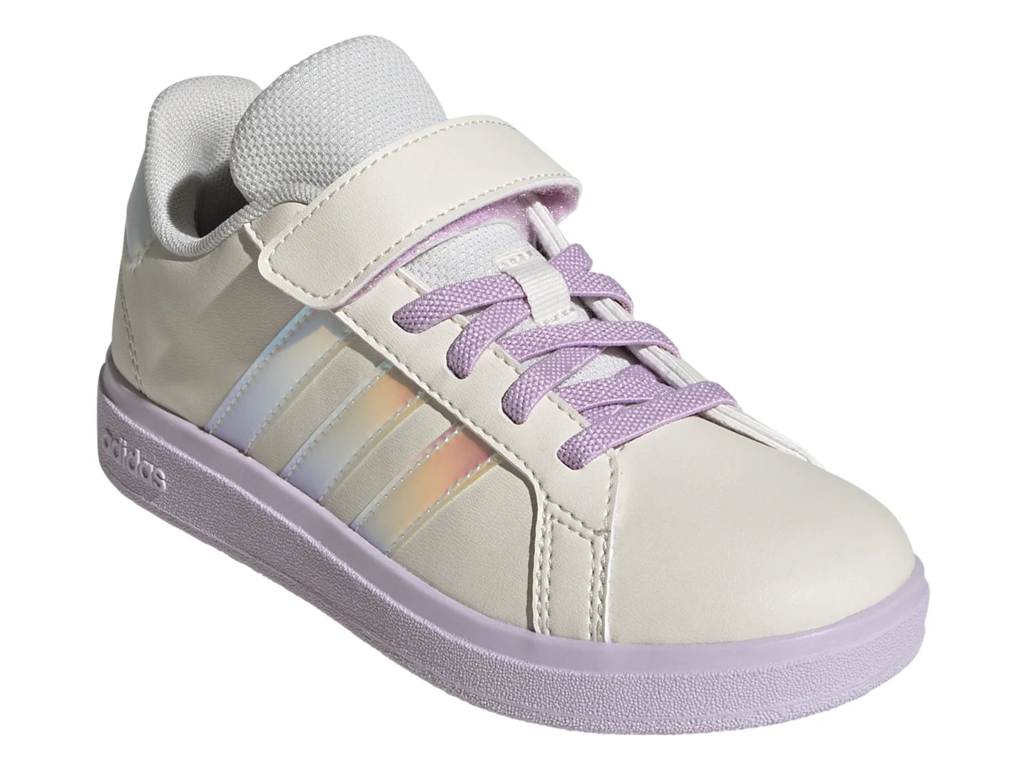 Tenis Adidas Grand Court 20 Blanco y Lila para Niña