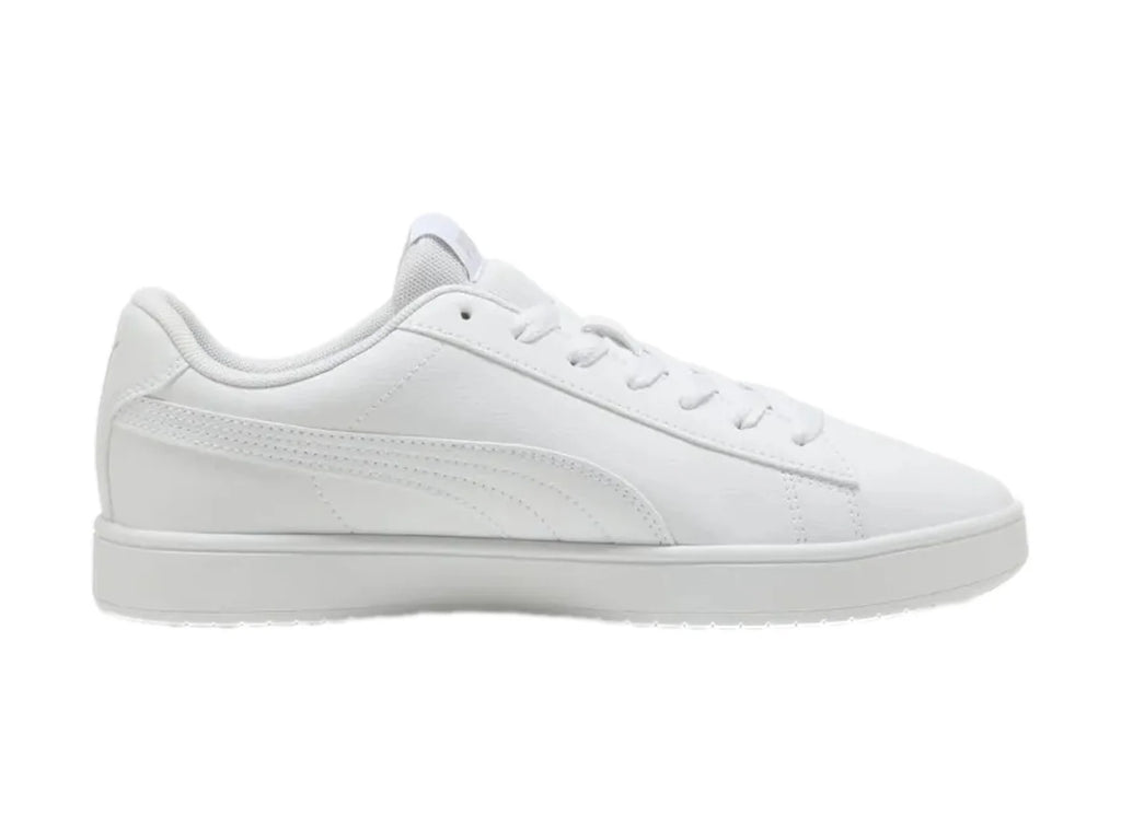 Tenis PUMA Rickie Classic Blanco y Plata para Mujer