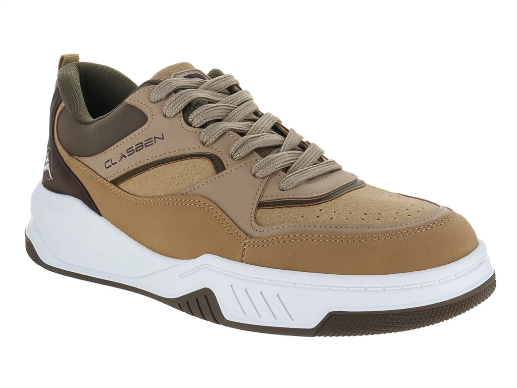 Tenis Clasben Beige Verde para Hombre