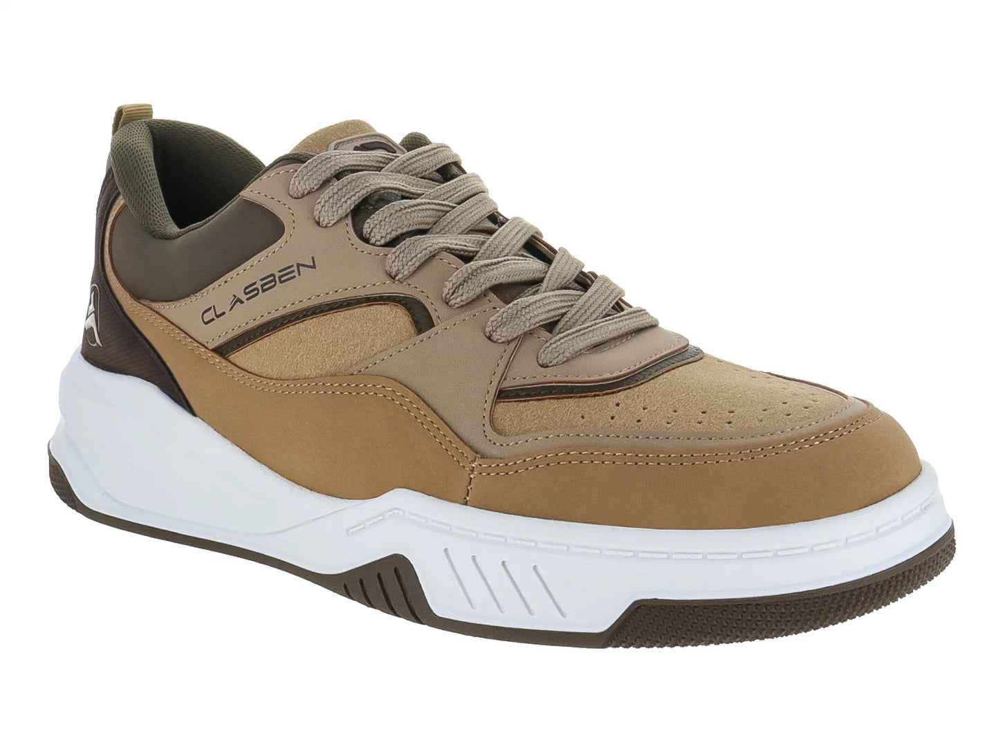 Tenis Clasben Beige Verde para Hombre