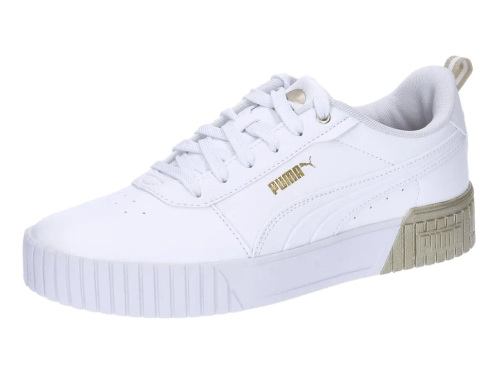 Tenis PUMA Carina 20 Metallic Dream Blancos y Dorados