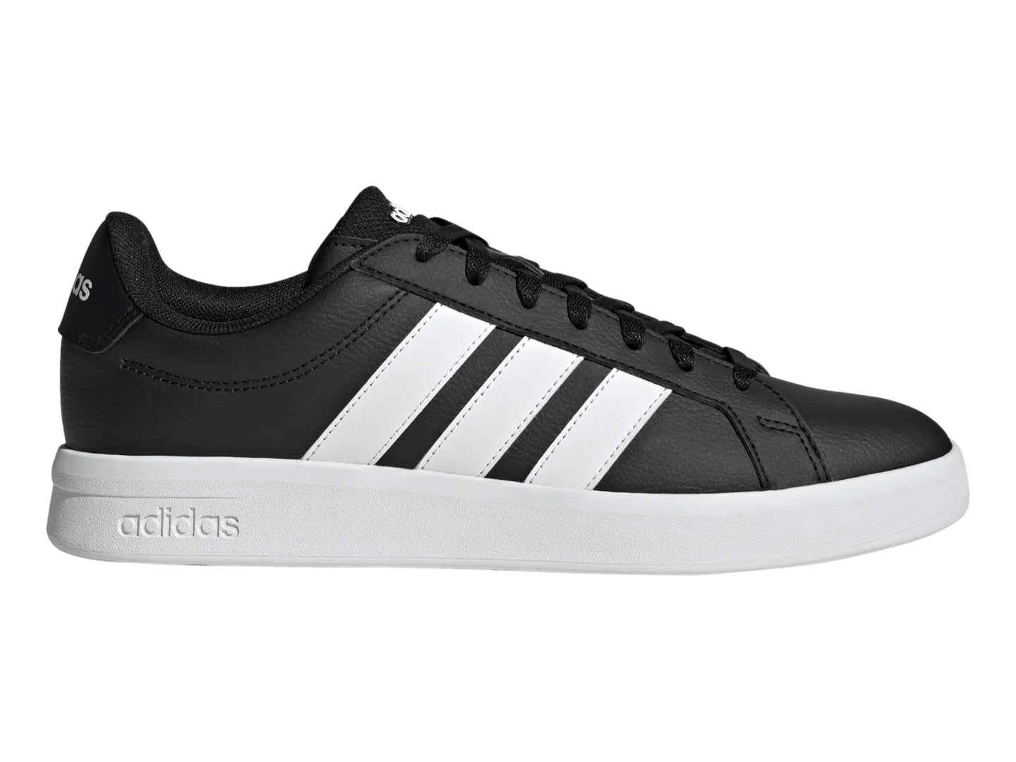 Tenis Adidas Grand Court Base 30 Negro y Blanco para Hombre
