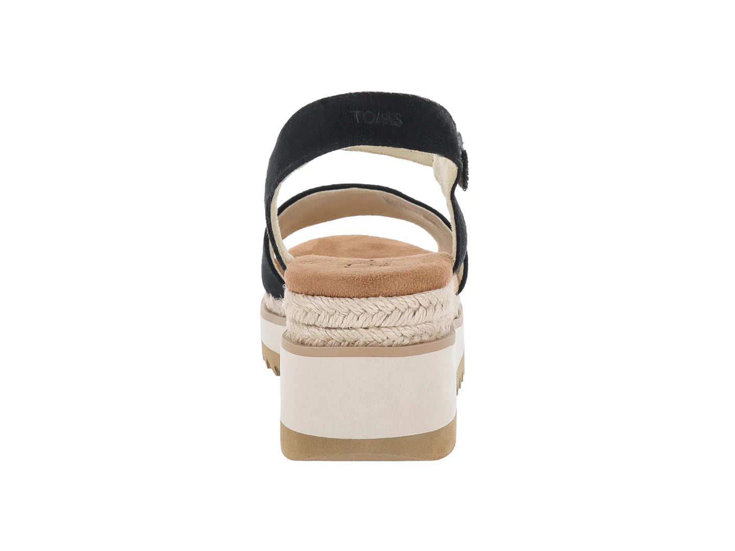 Sandalias TOMS Flora Negro con Plataforma para Mujer