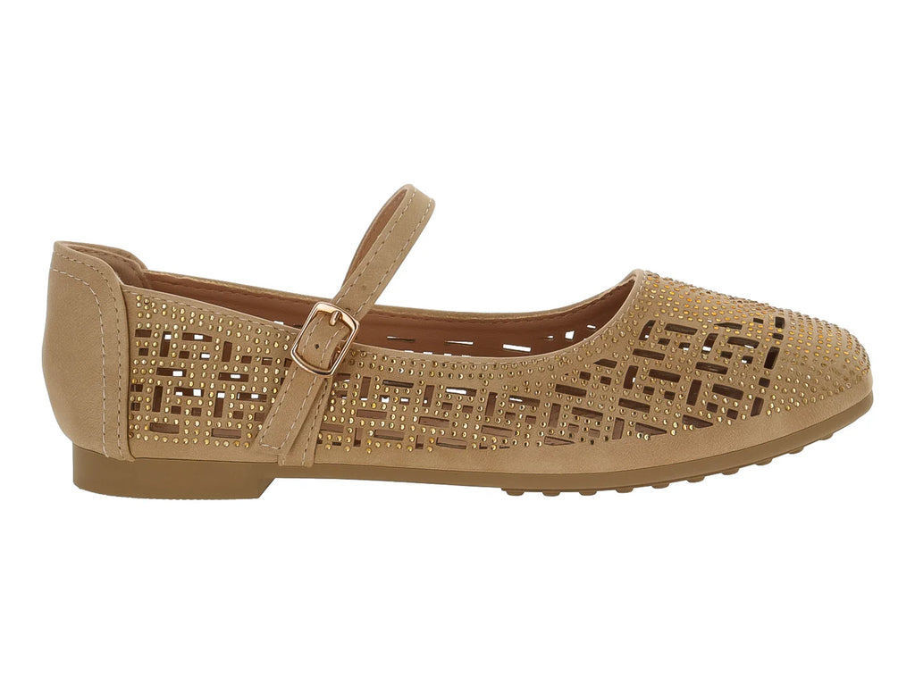 Flats ROZE Color Dorado para Mujer