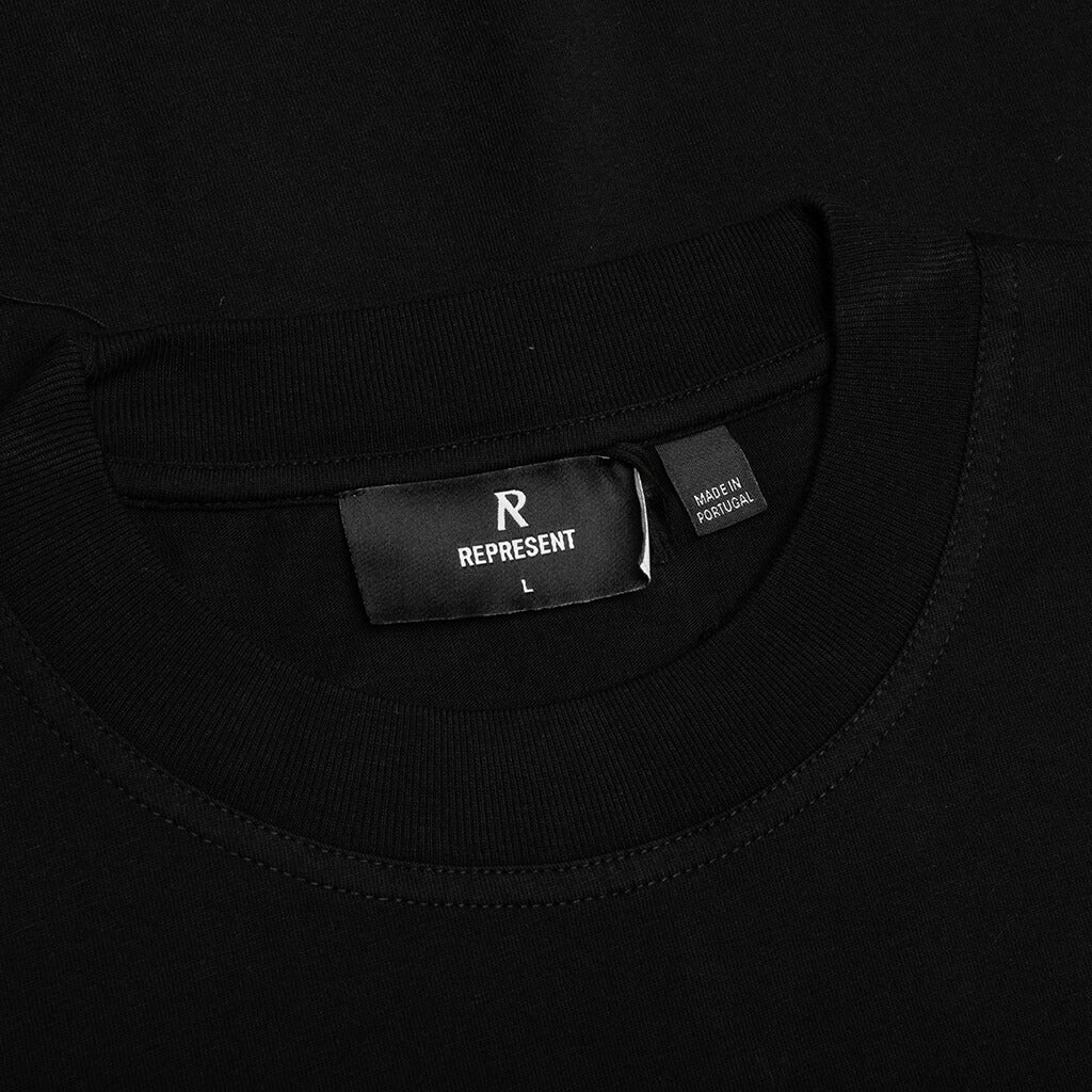 Grand Vintage Hand Drawn T Shirt Jet Black