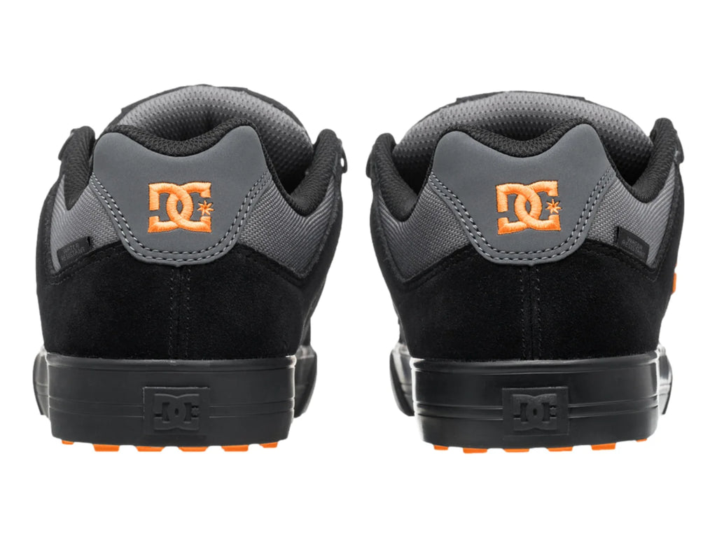 Tenis DC Shoes Pure WNT Gris Negro y Naranja para Hombre