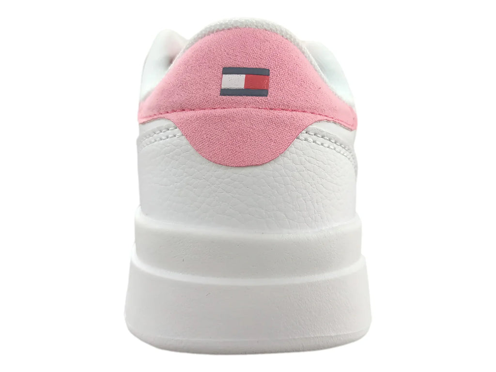 Tenis Tommy Hilfiger Cayman 30 Blanco y Rosa para Niña