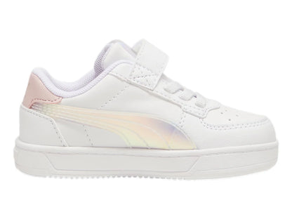 Tenis PUMA Caven 20 Holo Blanco y Rosa para Niña