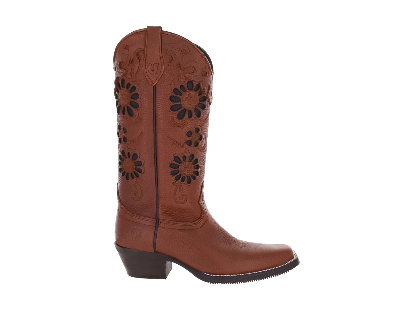 Botas Vaqueras Caballo Dorado Color Moka para Mujer