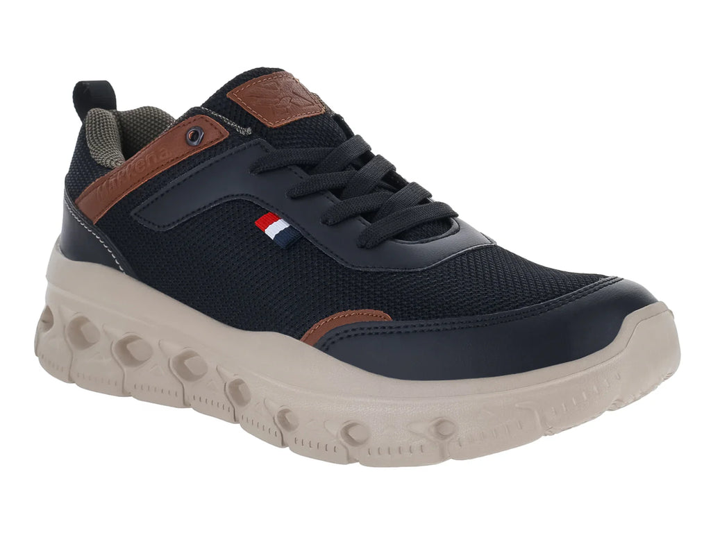 Tenis MAKENA Negro Café para Hombre