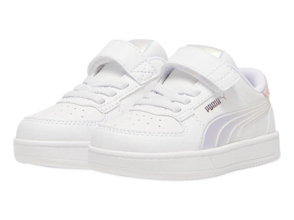 Tenis PUMA Caven 20 Holo Blanco y Rosa para Niña