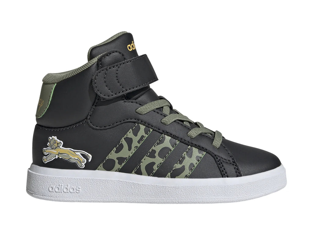 Tenis Adidas Grand Court Mid Lion King Verde para Niño
