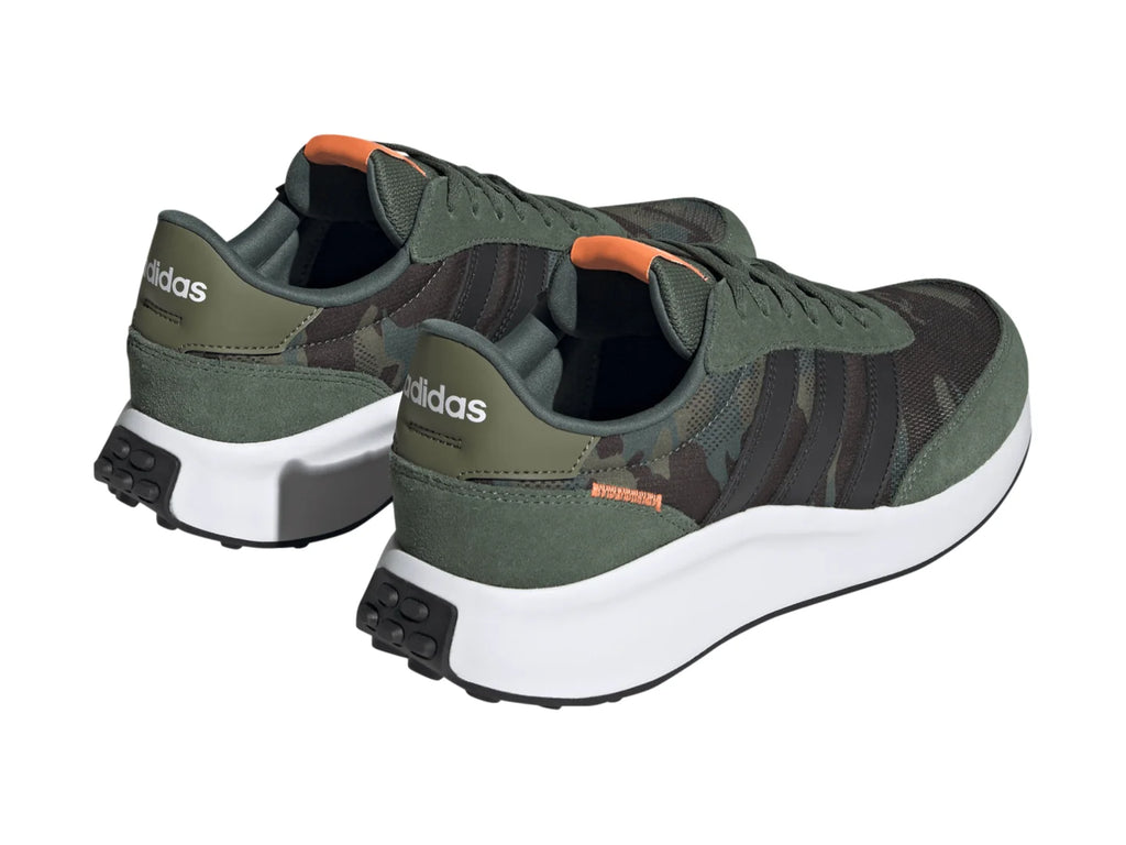 Tenis Adidas Run 70s Verde Negro y Naranja para Hombre