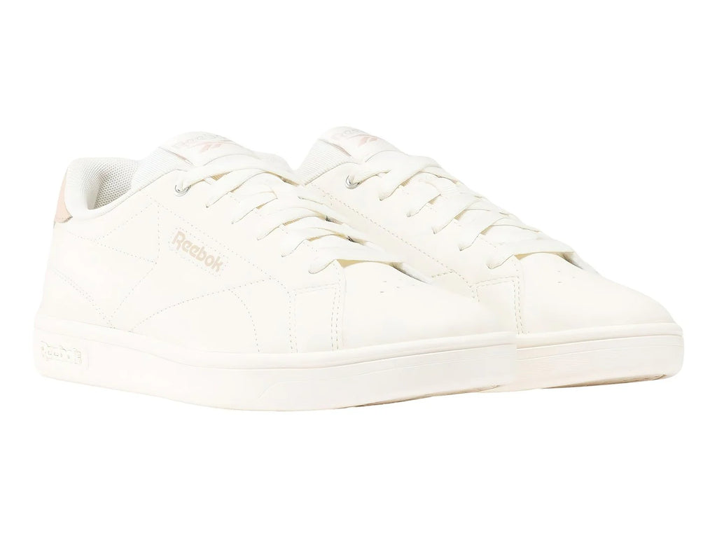 Tenis Reebok Court Clean Blanco y Rosa para Mujer