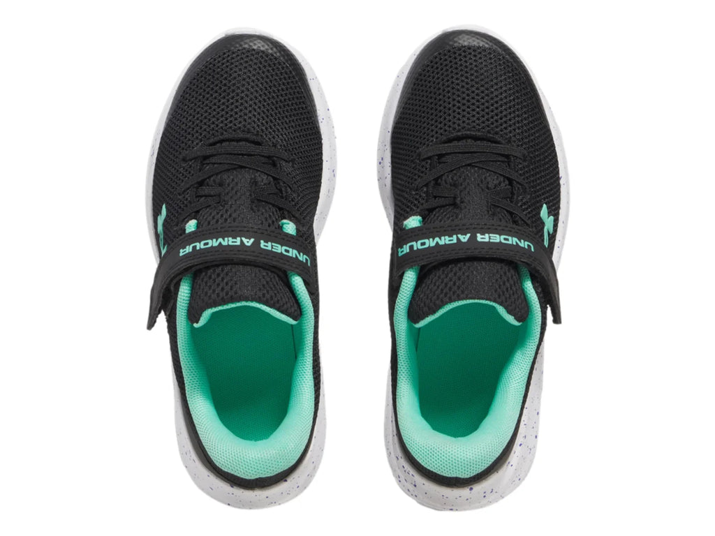 Tenis Under Armour GPS Pursuit 4 Negro y Azul para Niña