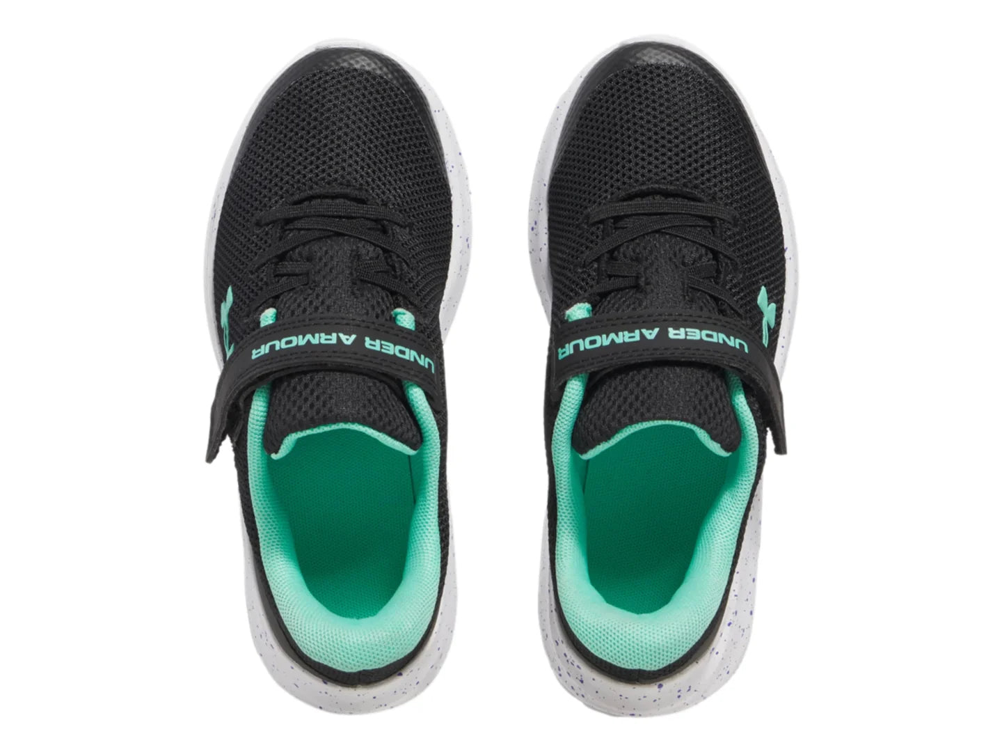 Tenis Under Armour GPS Pursuit 4 Negro y Azul para Niña