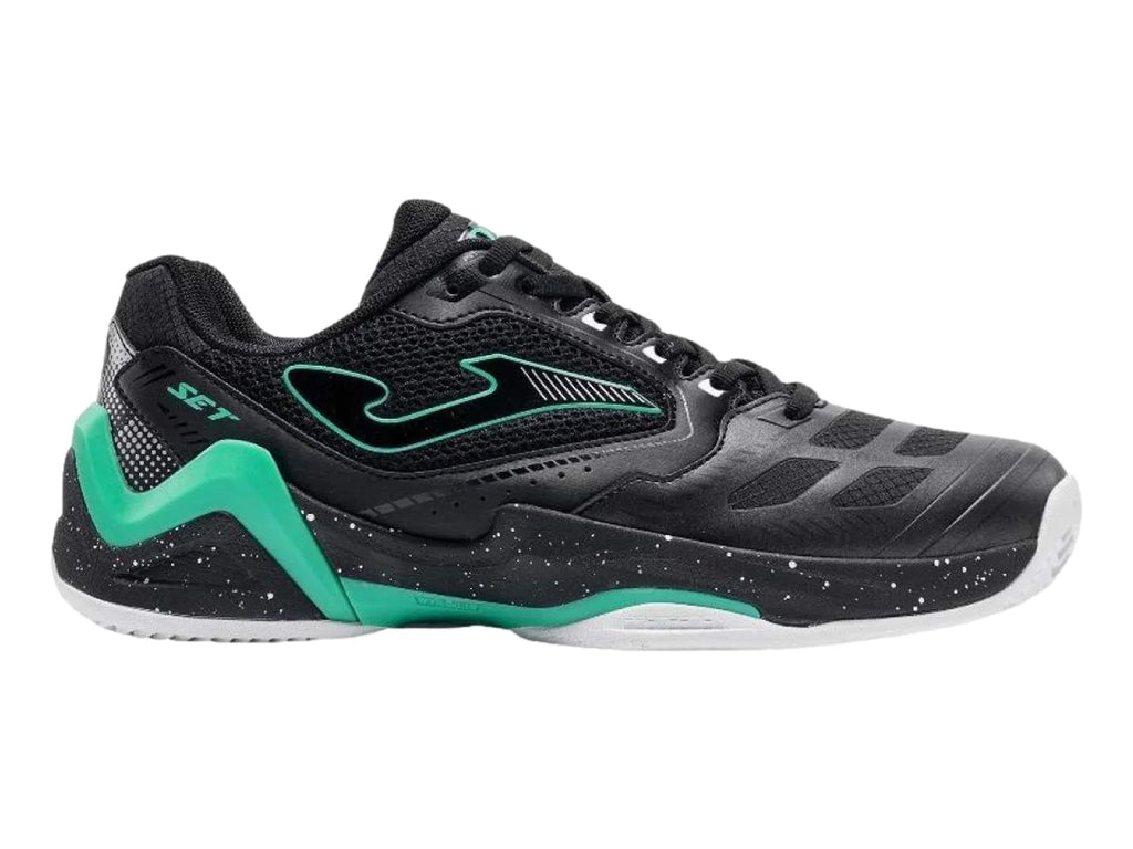 Tenis Joma Set Negro con Turquesa para Hombre