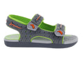 Sandalias Rider Gris Oscuro Verde para Niño