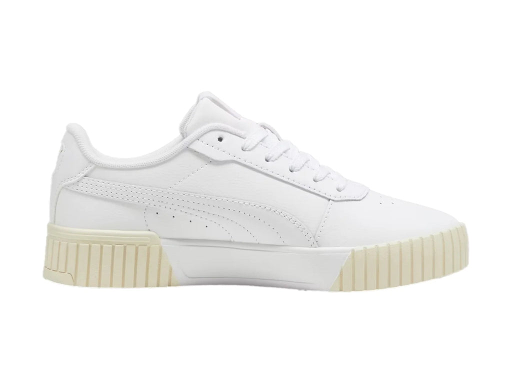 Tenis PUMA Carina 20 Blanco y Oro para Mujer
