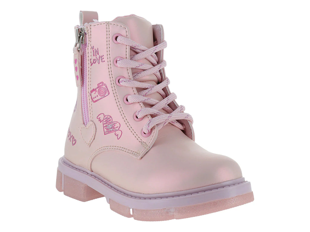 Botas Teen Bambino Rosa con Glitter para Niña