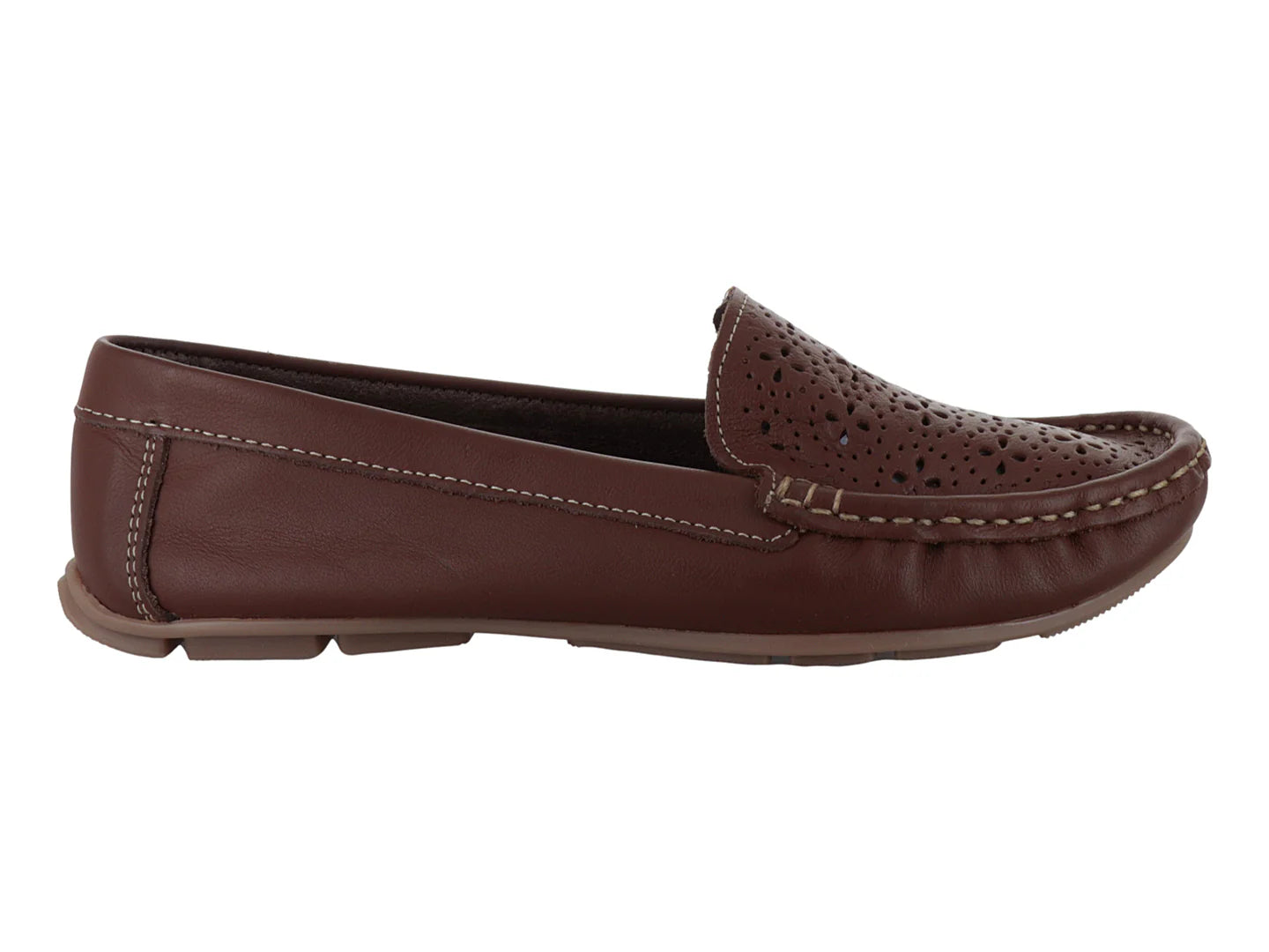 Zapatos Mocasines Driver MELIANA Color Tan para Mujer