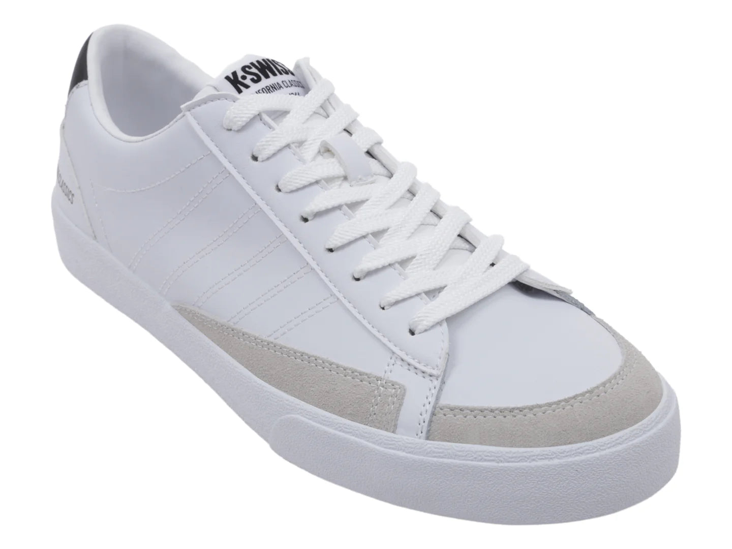 Tenis K SWISS Veaux Blanco con Negro y Oro para Hombre