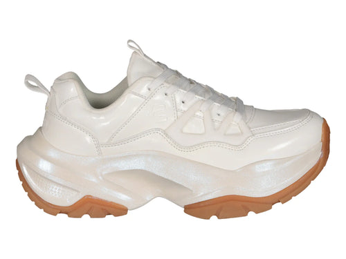 Tenis Charly Chunky Blanco y Camel para Mujer