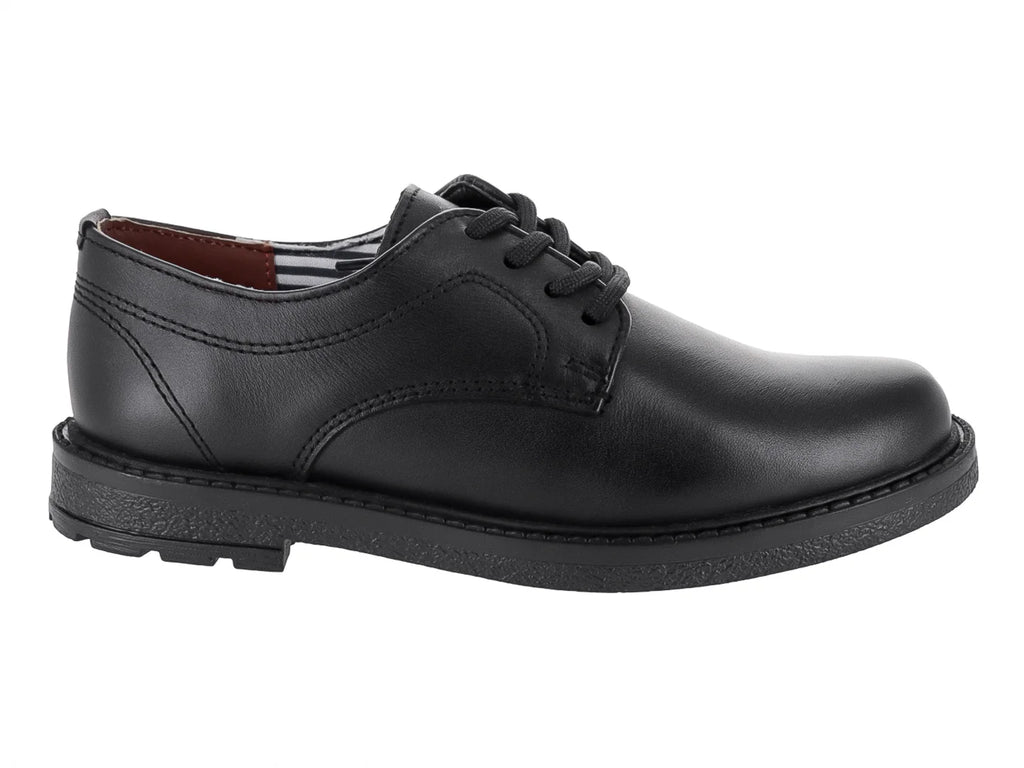 Zapatos Escolares Elefante Napa Negro para Niño