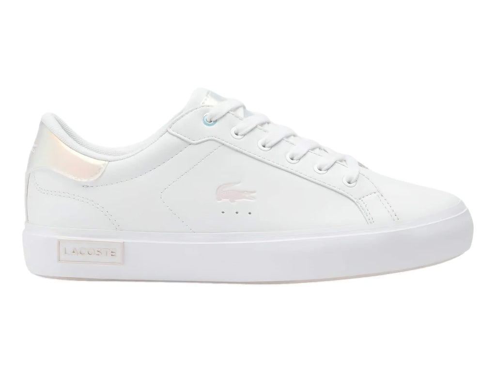 Tenis Lacoste Powercourt Blanco y Rosa para Niña