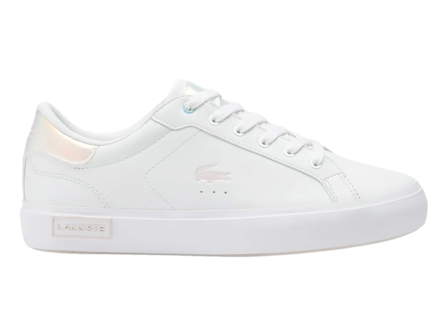 Tenis Lacoste Powercourt Blanco y Rosa para Niña