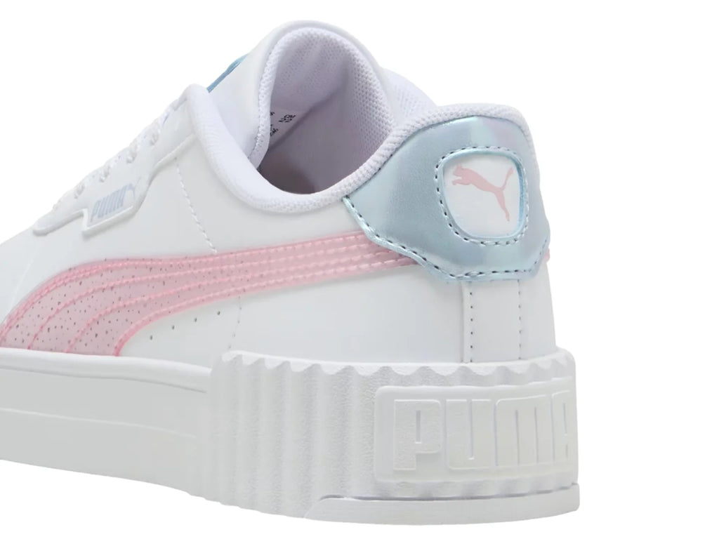 Tenis PUMA Carina 30 Blanco y Rosa para Niña