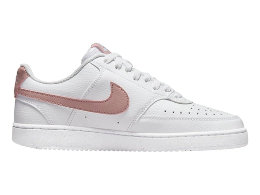 Tenis Nike Court Vision Lo Blanco y Rosa para Mujer
