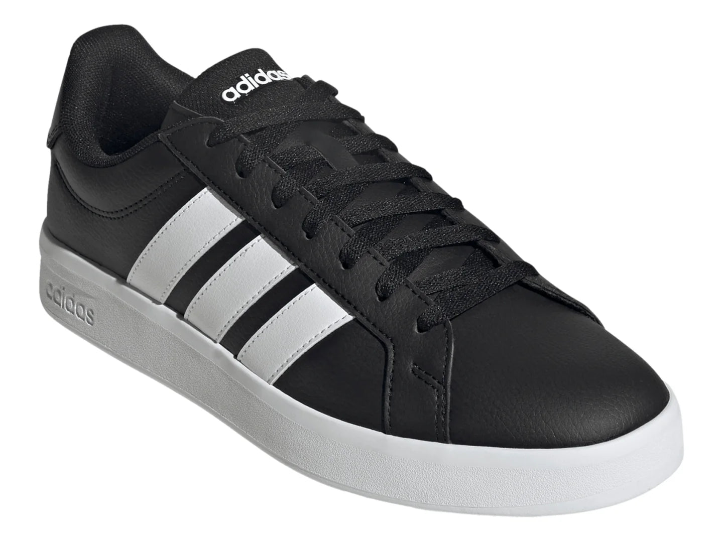 Tenis Adidas Grand Court Base 30 Negro y Blanco para Hombre